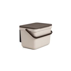 CUBO ORGANICO 6L SMART CON SOPORTE /ECOHOME - TAPA MARRON