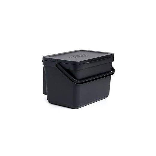 CUBO ORGANICO 6L SMART CON SOPORTE /NEGRO