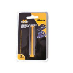 CUCHILLA REVERSIBLE BLISTER 2 UDS. 82 MM.