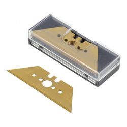 CUCHILLAS TRAPEZOIDALES DE PROFESIONAL, REVESTIMIENTO DE TIN PARA UNA DURACION 4 A 5 VECES SUPERIOR Y UN CORTE DURABLE,