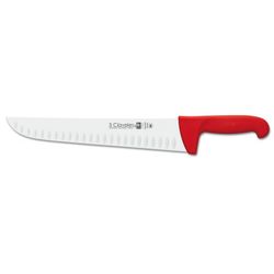 CUCHILLO CARNICERO ALVEOLADO PROFLEX ROJO 30 CM - 12" FH 3C