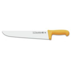 CUCHILLO CARNICERO I.PL. 30CM. AMARILLO FH 3C