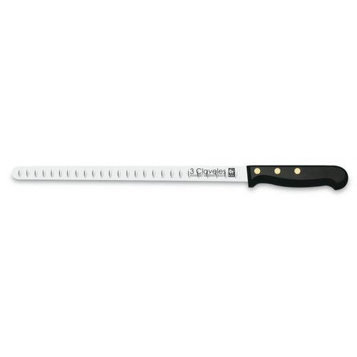 CUCHILLO JAMONERO ALVEOLADO POM 29 CM. - 11,5" D 3C