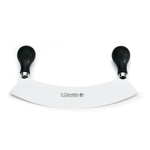 CUCHILLO MEDIA-LUNA DOS MANGOS 22 CM. C 3C