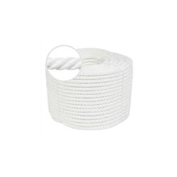 CUERDA CABLEADA NYLON MATE 05MM/100MTL BLANCO