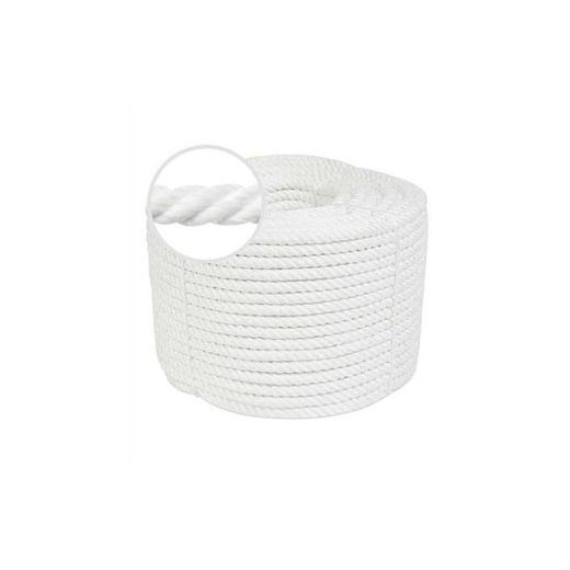 CUERDA CABLEADA NYLON MATE 05MM/100MTL BLANCO