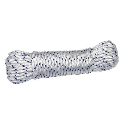 Amig 19328 | cuerda de nylon trenzado 20190 | ø4 mm | nylon-poliéster | blanco/azul