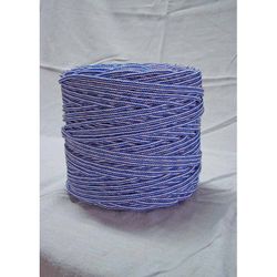 CUERDA POLIESTER TRENZADO 5 MM BLANCO/AZUL