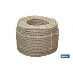 CUERDA SISAL 4 CABOS 14 MM NATURAL