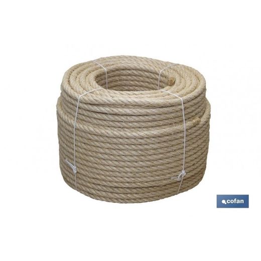 CUERDA SISAL 4 CABOS 14 MM NATURAL