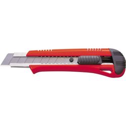 CUTTER BLOQUEO AUTO LOCK MULTIUSOS (ROJO) 0,5X18 MM