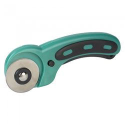CUTTER DE CUCHILLA CIRCULAR PARA TELAS Y PAPEL, CORTE RECTO Y CURVADO, CON CUCHILLA RECARGABLE DE 45 MM