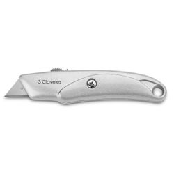 CUTTER RETRACTIL METÁLICO PROFESIONAL 15 CM. - 1 HOJA 3C
