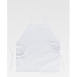DELANTAL CON PETO INFANTIL REF.M1000 BLANCO T-8