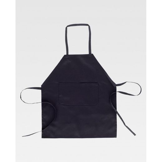 DELANTAL CON PETO INFANTIL REF.M1000 NEGRO T-12
