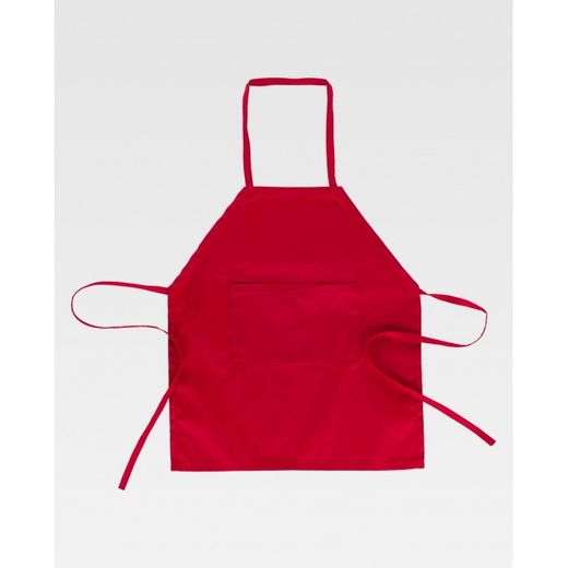 DELANTAL CON PETO INFANTIL REF.M1000 ROJO T-12