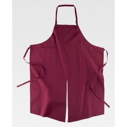 DELANTAL REF.M401 GRANATE+NEGRO T-UNICA