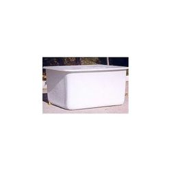 DEPOSITO RECTANGULAR DE FIBRA DE POLIESTER 1000L + TAPA 142X109X85