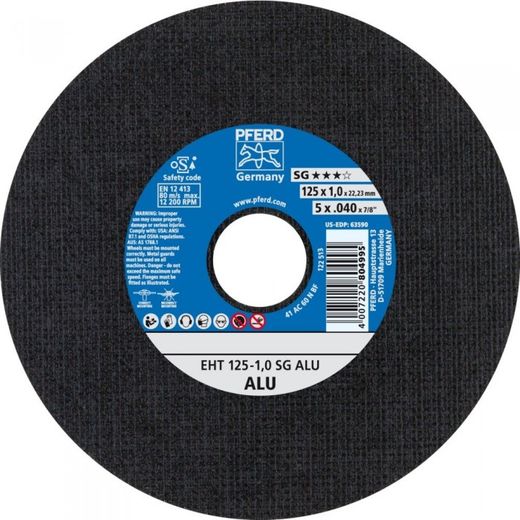 DISCO CORTE EHT 125-1,0 SG ALU