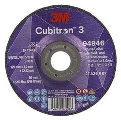 DISCO DE CORTE 3M CUBRITRON 4.2X22.23MM D.125MM 36+ T27