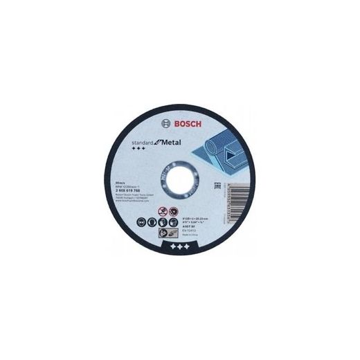 DISCO DE CORTE RECTO STANDARD FOR METAL 125X1MM