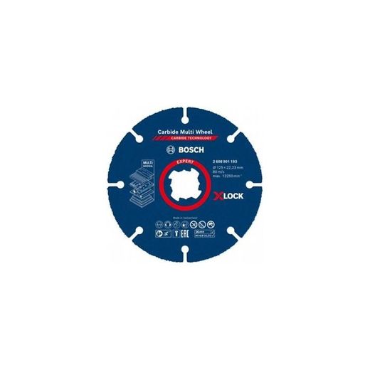 DISCO DE CORTE X-LOCK EXPERT CARBIDE MW:125 X 22,23MM