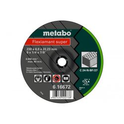 DISCO DE DESBASTE FLEXIAMANT SUPER C24-N, PIEDRA D.230X6 EMBUTIDO 80 M/S