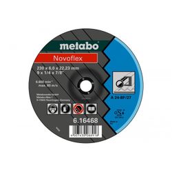 DISCO DE DESBASTE NOVOFLEX A24-N, ACERO D.115X6 EMBUTIDO 80 M/S