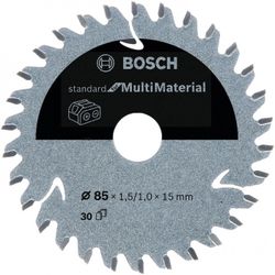 DISCO DE SIERRA CIRCULAR STANDARD FOR MULTI MATERIAL PARA SIERRAS BATERIA 85X1.5 1X15 T30