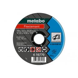 DISCO DE TRONZAR FLEXIAMANT A30-R, METAL D.115X2,5 PLANO 80 M/S