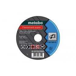 DISCO DE TRONZAR FLEXIAMANT SUPER A46-T, METAL D.125X1,6 PLANO 80 M/S
