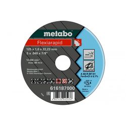 DISCO DE TRONZAR FLEXIARAPID A60-R,-BF, INOX D.125X1,0 PLANO 80 M/S