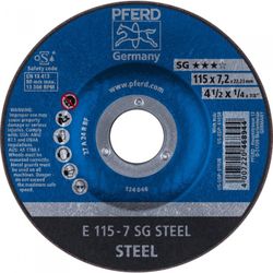 DISCO DESBASTE E 115-7 SG STEEL