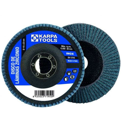 DISCO LAMINAS ZIRCONIO 115 MM GRANO 60