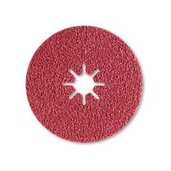 DISCO ORIFICIO EN ESTRELLA B ARQUEADO DE FIBRA 180 MM GRANO 80 SERIE 4570 SIABITE X