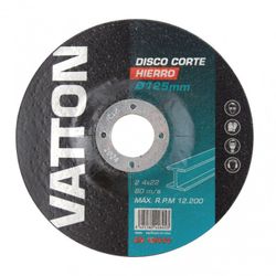DISCO VATTON CORTAR HIERRO 125 MM.