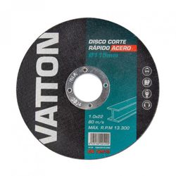 DISCO VATTON CORTE ACERO/INOX.115X1.0MM.