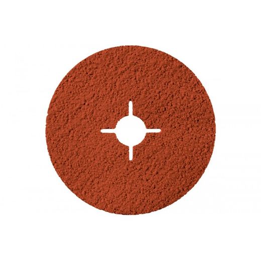DISCOS DE LIJAR DE FIBRA, CERAMICO, CER 125 RAN.CRUZADA GRANO P80