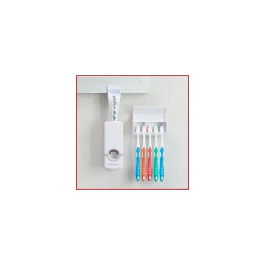 DISPENSADOR PASTA DENT.+SOPORTE CEPILLOS