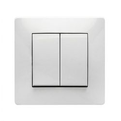 DOBLE CONMUTADOR 10A-250V BLANCO