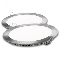 DOWNLIGHT LED REDONDO PLATA 18W.N.2UNID