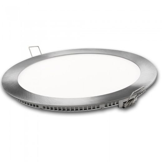 DOWNLIGHT LED REDONDO PLATA 6W.NEUTRA