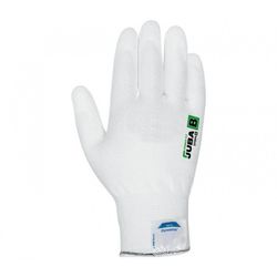 DY004/6 GUANTE FIBRA DYNEEMA RECUBIERTO DE PU SIN COSTURAS PUÑO ELASTIC BLANCO T-6