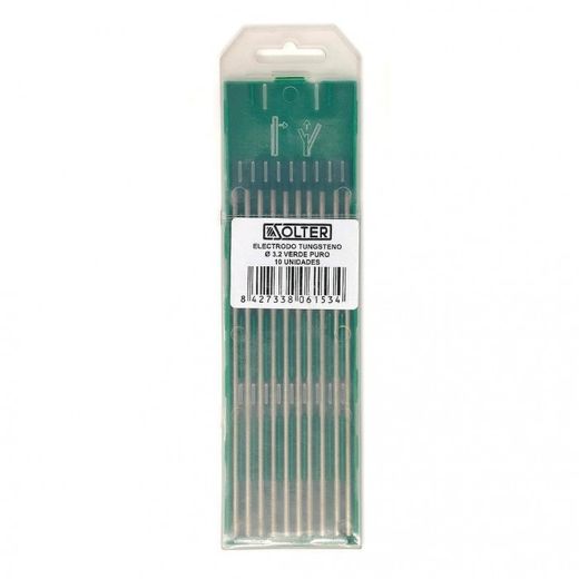 ELECTRODO TUNGSTENO D3,2 VERDE 10 UDS.