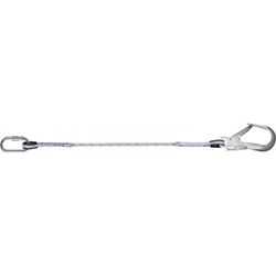 ELEMENTO AMARRE CUERDA TRENZADA SEMIESTATICA 11 MM +1 M MIRA E13 + MOSQUETON + GANCHO