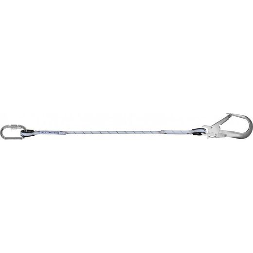 ELEMENTO AMARRE CUERDA TRENZADA SEMIESTATICA 11 MM +1 M MIRA E13 + MOSQUETON + GANCHO