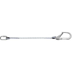 ELEMENTO AMARRE, CUERDA TRENZADA SEMIESTATICA 11 MM + 1 M MIRA E17 +MOSQUETON + GANCHO