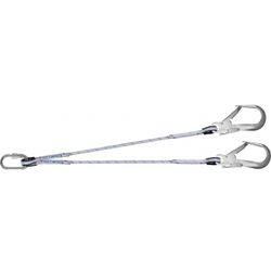 ELEMENTO AMARRE, DOBLE RAMA 2 CUERDAS 11 MM DE 1 M UNIDAS POR MOSQUETON