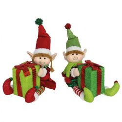 ELFO FLANDES SENTADO REGALO 38CM 2 SURT