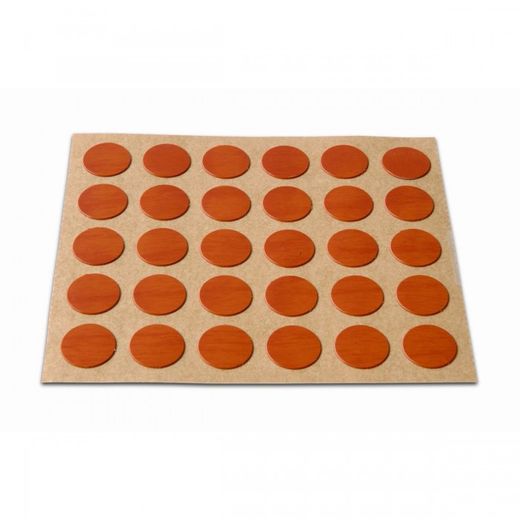 EMBELLECEDOR CUBRE-TORNILLOS ADHESIVO D.13MM MADERA CEREZO
